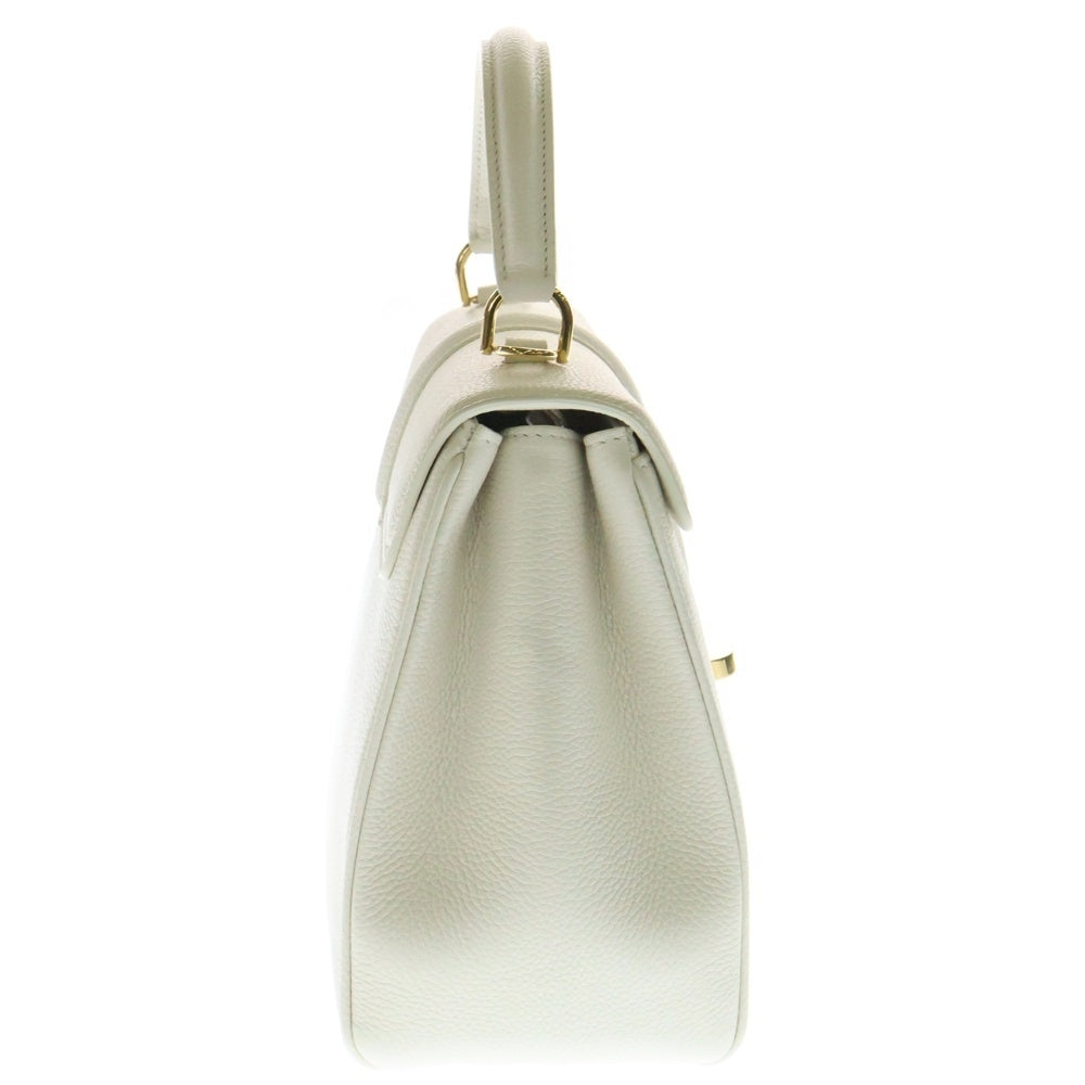 CELINE(セリーヌ) セーズ16 スモール 2WAYハンドショルダーバッグ ゴールド金具 レディース ホワイト レザー 197983BEY.00WC
