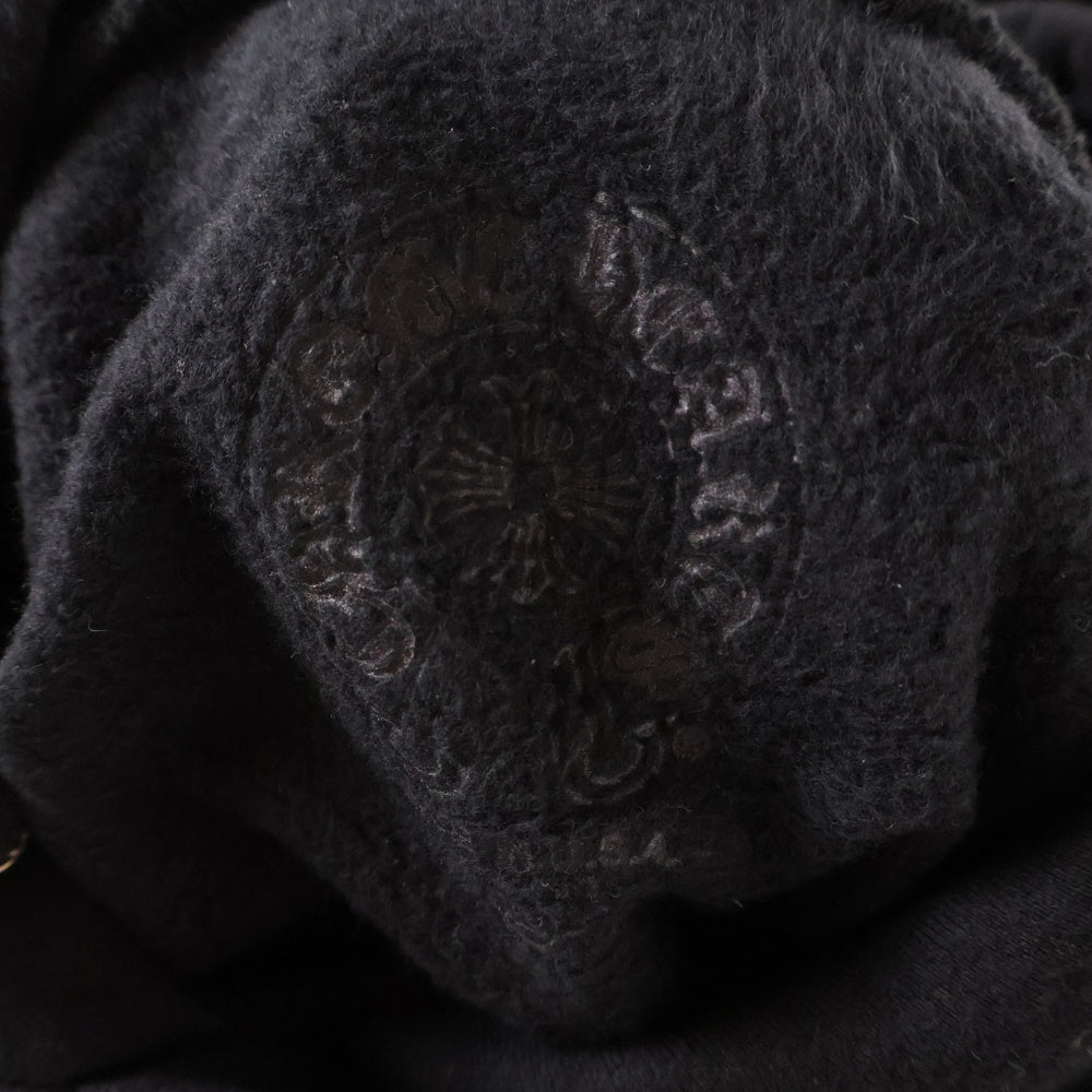 CHROME HEARTS(クロムハーツ) SCROOL HOODIE スクロールラベル プルオーバーフーディ パーカー ブラック