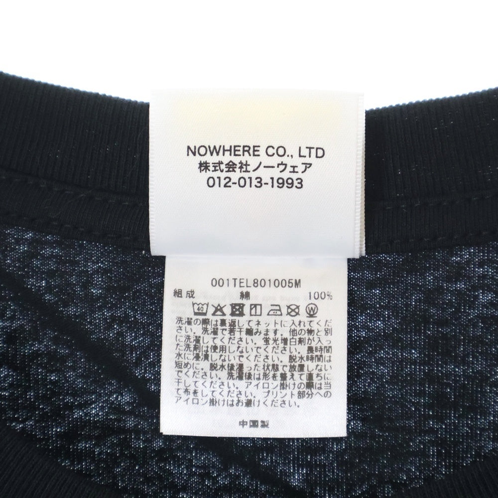 A BATHING APE(アベイシングエイプ) ABC CAMO COLLEGE TEE ABC カモ カレッジプリント クルーネックTシャツカットソー ブラック/ブルー 001TEL801005M
