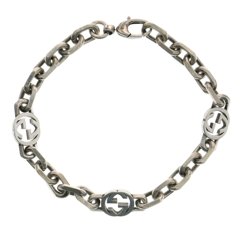 GUCCI(グッチ) インターロッキングG チェーンブレスレット シルバー 620798