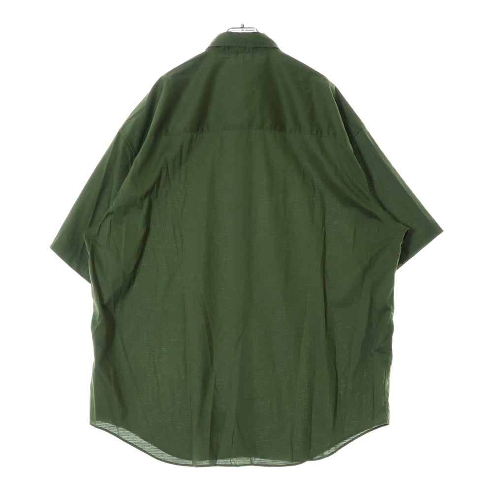 WTAPS(ダブルタップス) 25SS RIPSTOP COOLMAX リップストップ クールマックス 半袖開襟シャツ グリーン 251TQDT-SHM06