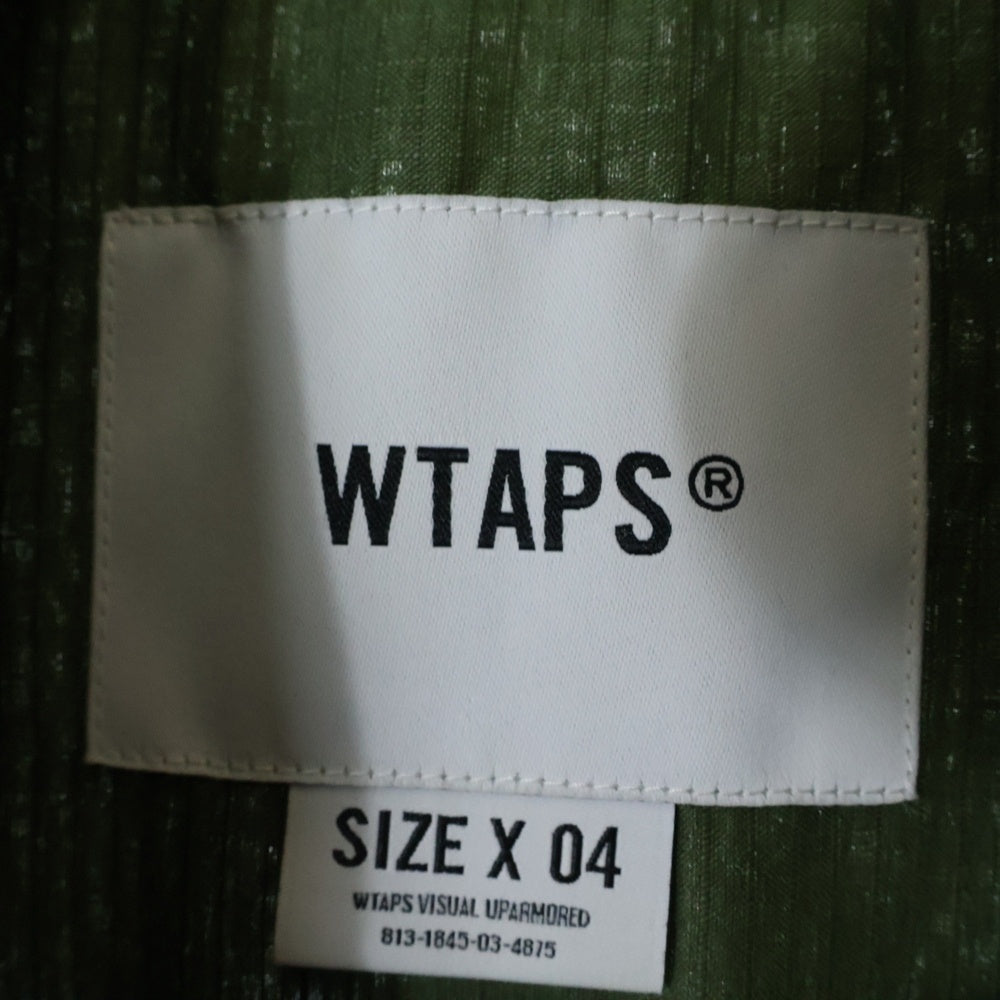 WTAPS(ダブルタップス) 25SS RIPSTOP COOLMAX リップストップ クールマックス 半袖開襟シャツ グリーン 251TQDT-SHM06