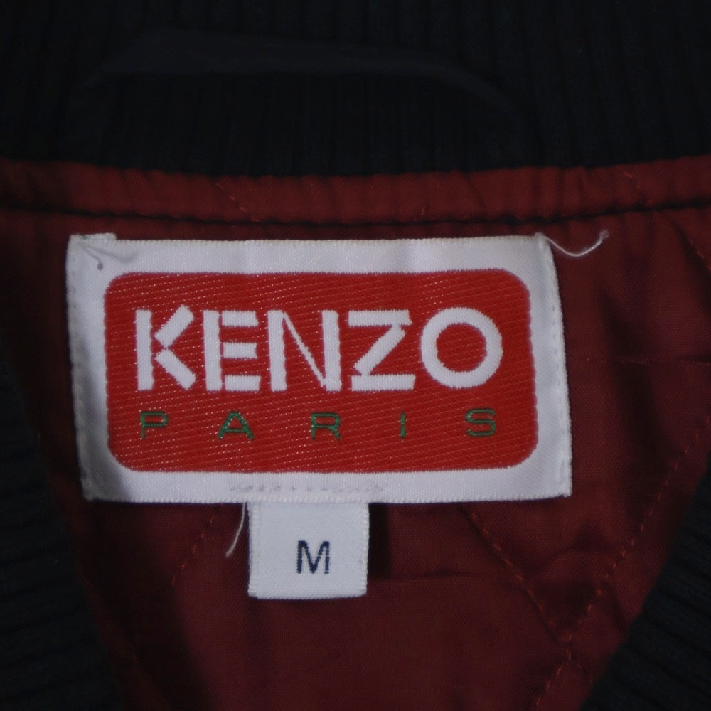 KENZO(ケンゾー) Tiger Varsity Jacket タイガー刺繍 バーシティジャケット スタジャン FD62BL179C0C ブラック