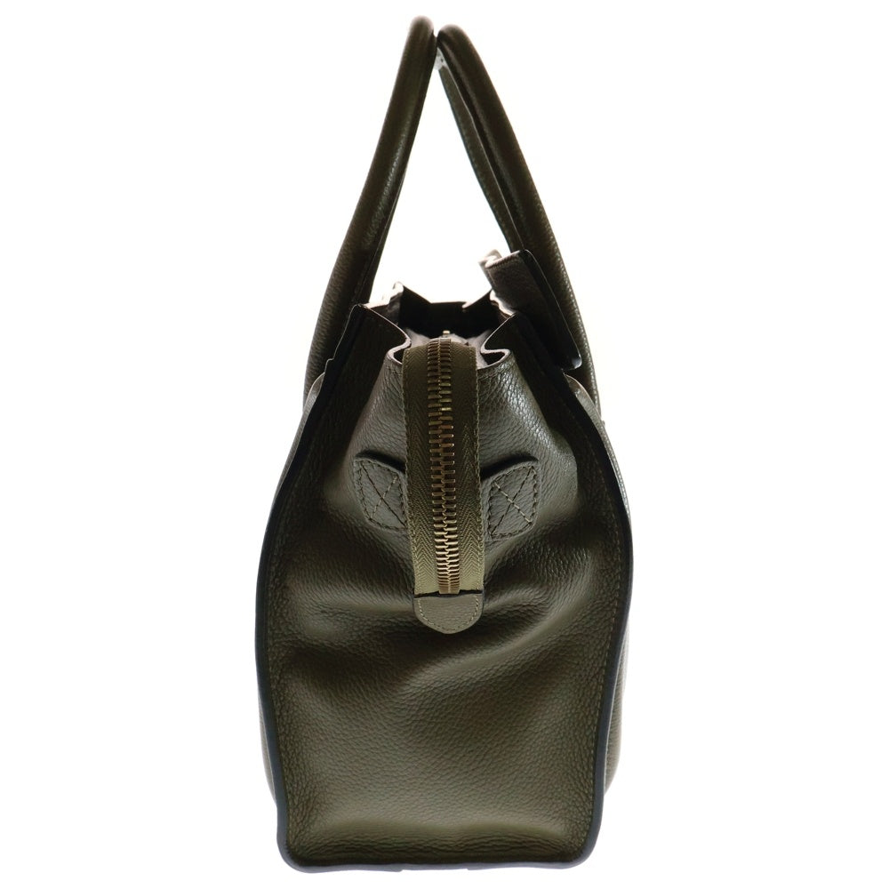 CELINE(セリーヌ) ラゲージ マイクロ レザーハンドトートバッグ カーキ 167793LUG.31JG
