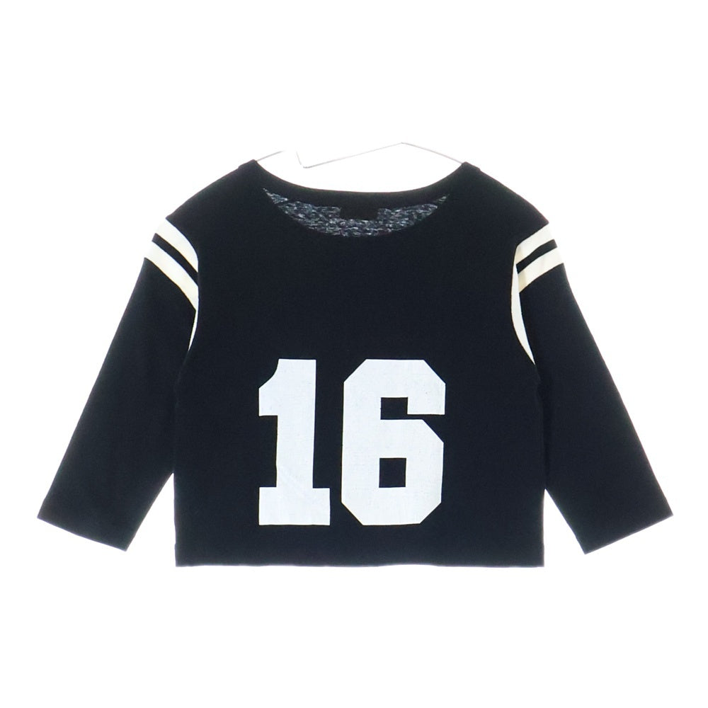 CELINE(セリーヌ) フロントロゴプリント クロップド 七分丈ボクシーTシャツ レディース ブラック 2X92I668W.38AW