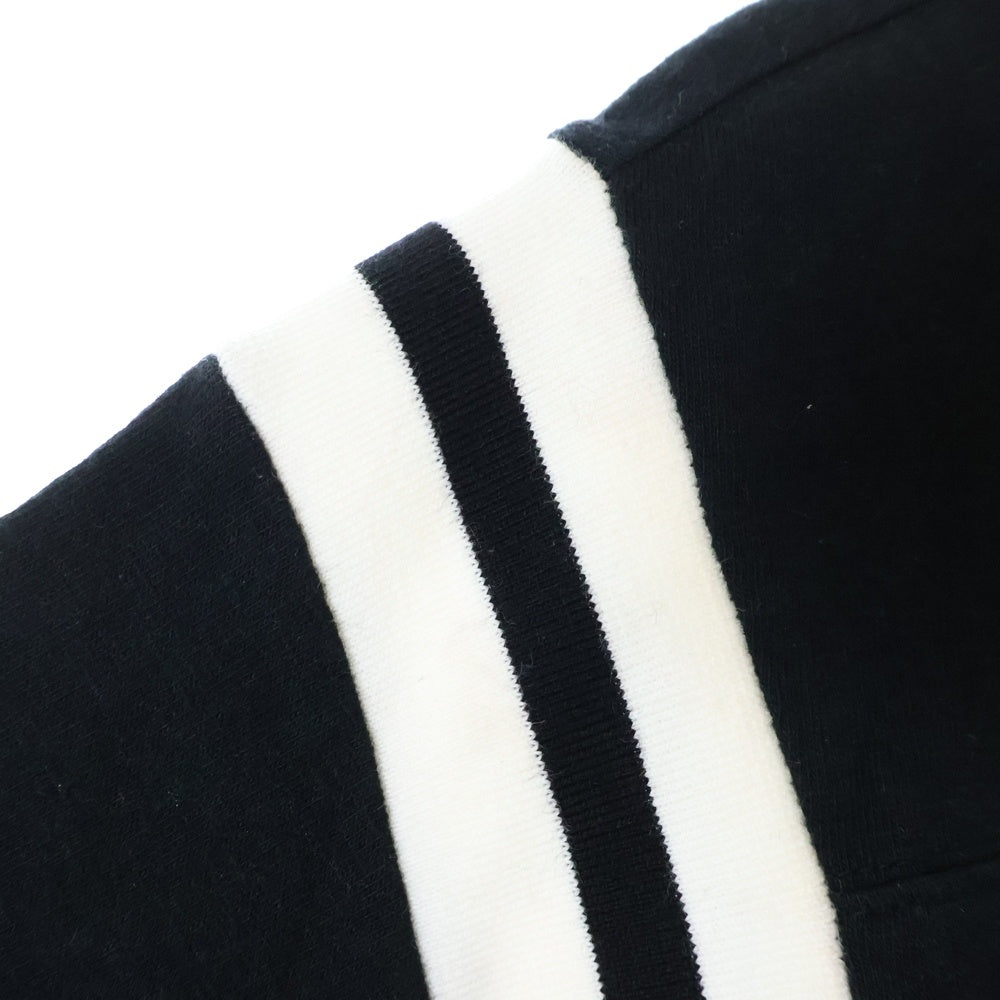 CELINE(セリーヌ) フロントロゴプリント クロップド 七分丈ボクシーTシャツ レディース ブラック 2X92I668W.38AW