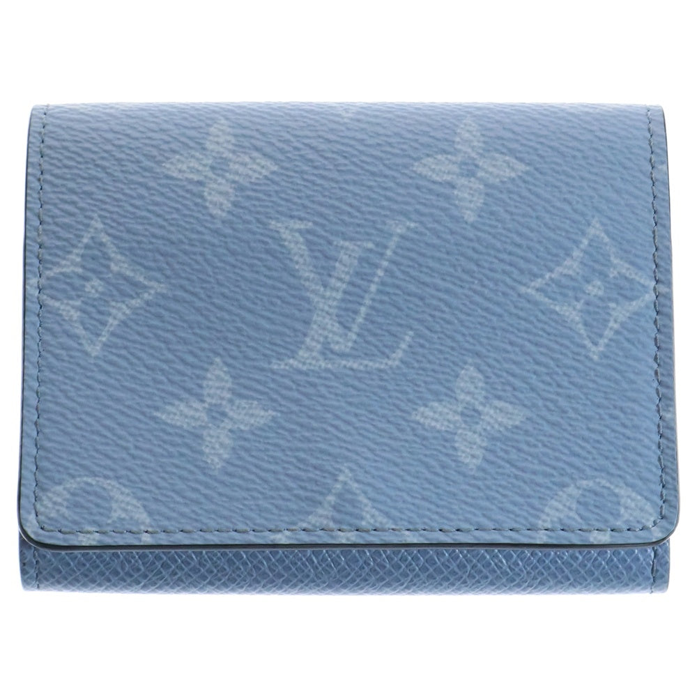 LOUIS VUITTON(ルイヴィトン) タイガラマ アンヴェロップカルトドゥヴィジット カードケース名刺入れ ライトブルー M14118