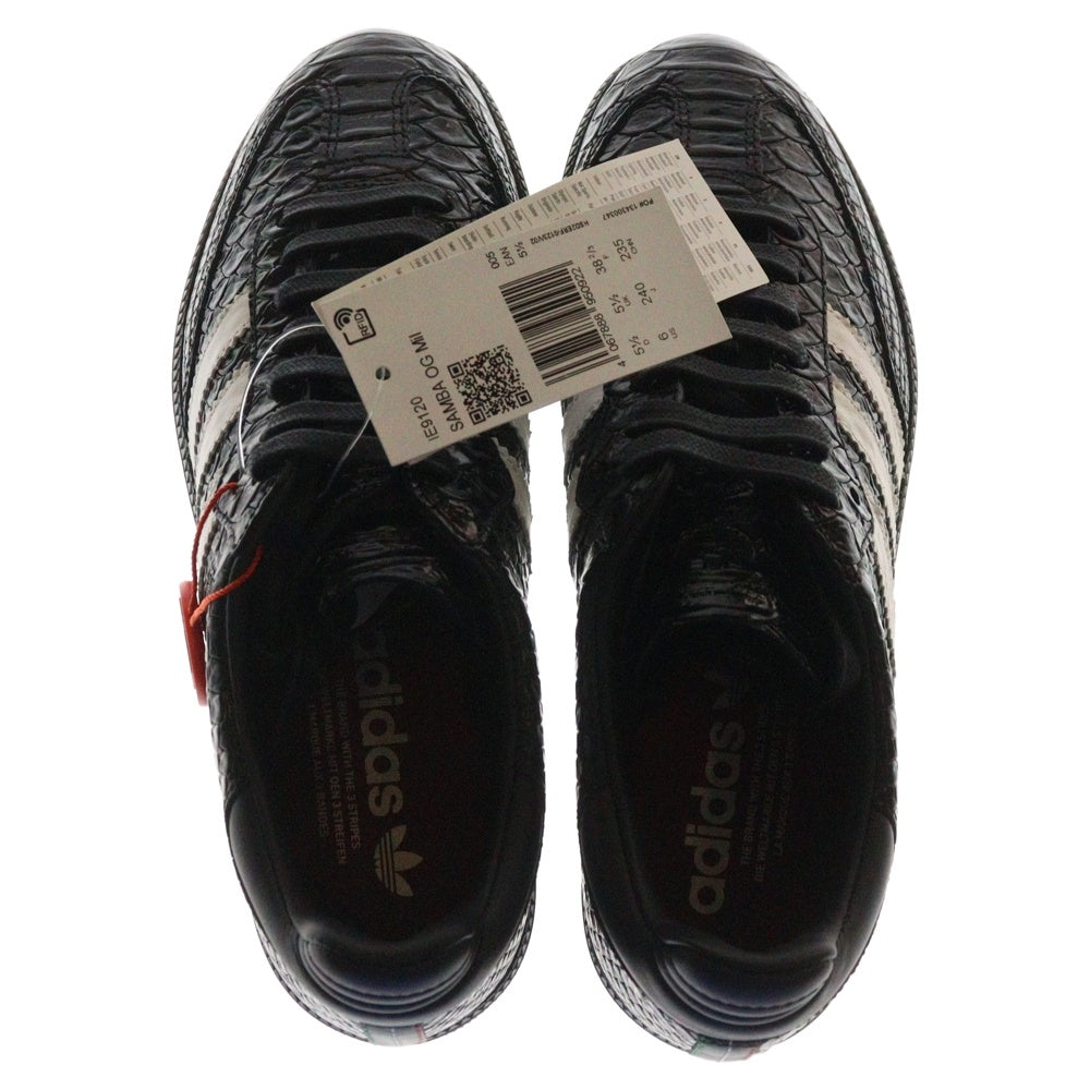 adidas(アディダス) Samba OG Made in Italy Crocodile サンバ OG メイド イン イタリー クロコダイル ローカットスニーカー ブラック US6/24cm IE9120