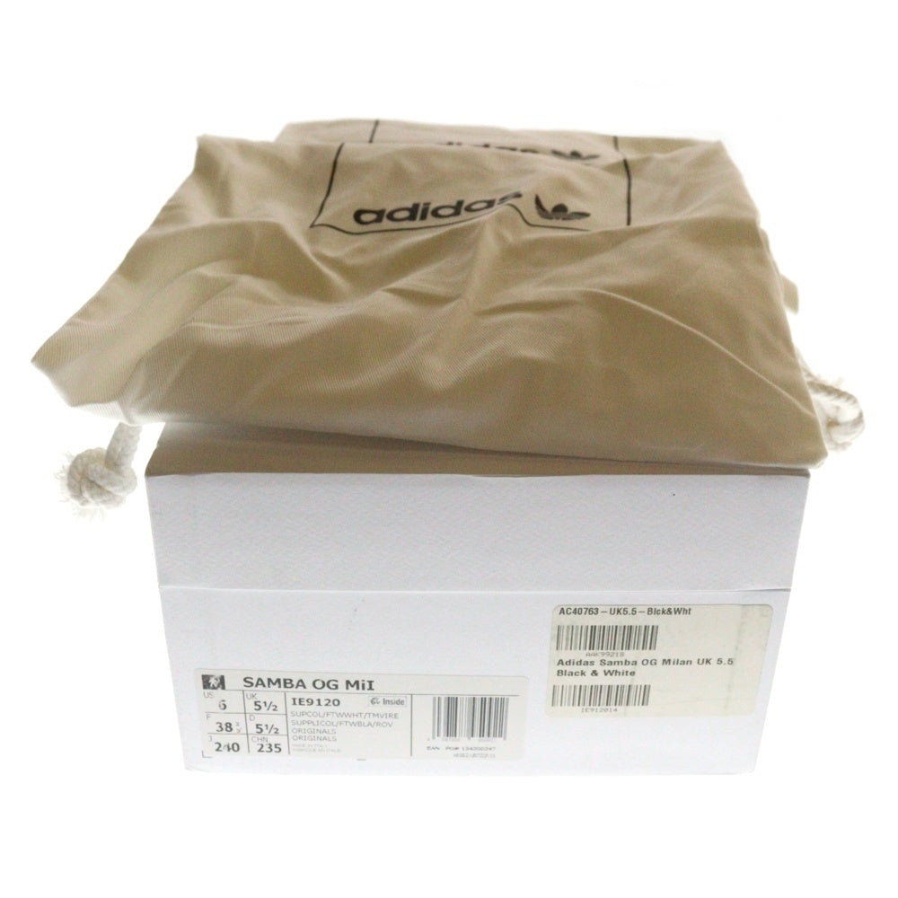 adidas(アディダス) Samba OG Made in Italy Crocodile サンバ OG メイド イン イタリー クロコダイル ローカットスニーカー ブラック US6/24cm IE9120