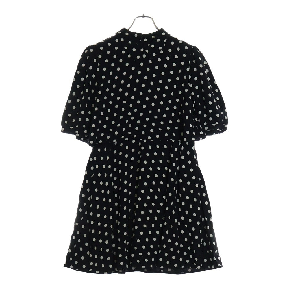 CELINE(セリーヌ) 24AW ドット柄 バックジップ ワンピース レディース ブラック PR003808D.38OW