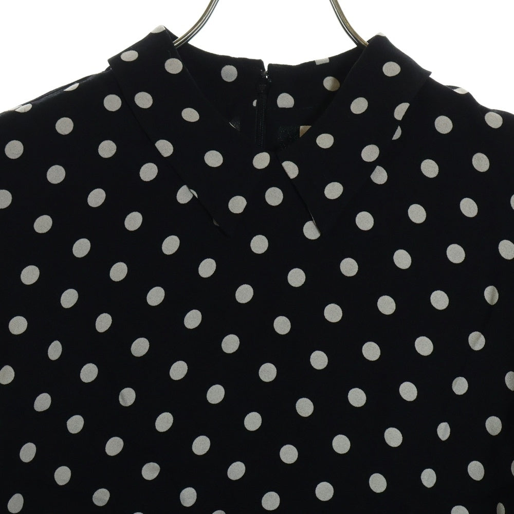 CELINE(セリーヌ) 24AW ドット柄 バックジップ ワンピース レディース ブラック PR003808D.38OW