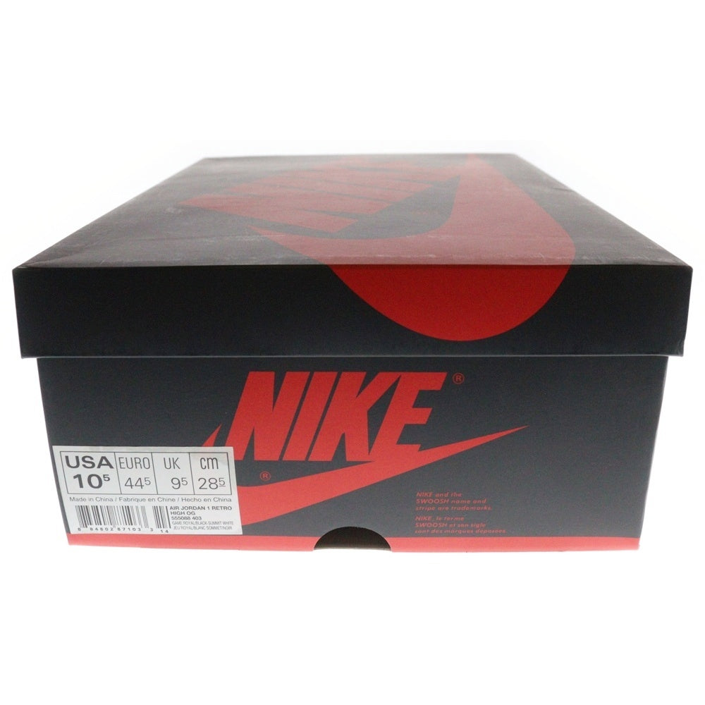 NIKE(ナイキ) Air Jordan 1 Retro High OG Game Royal エアジョーダン1 レトロ OG ゲーム ロイヤル ハイカットスニーカー US10.5/28.5cm 555088-403