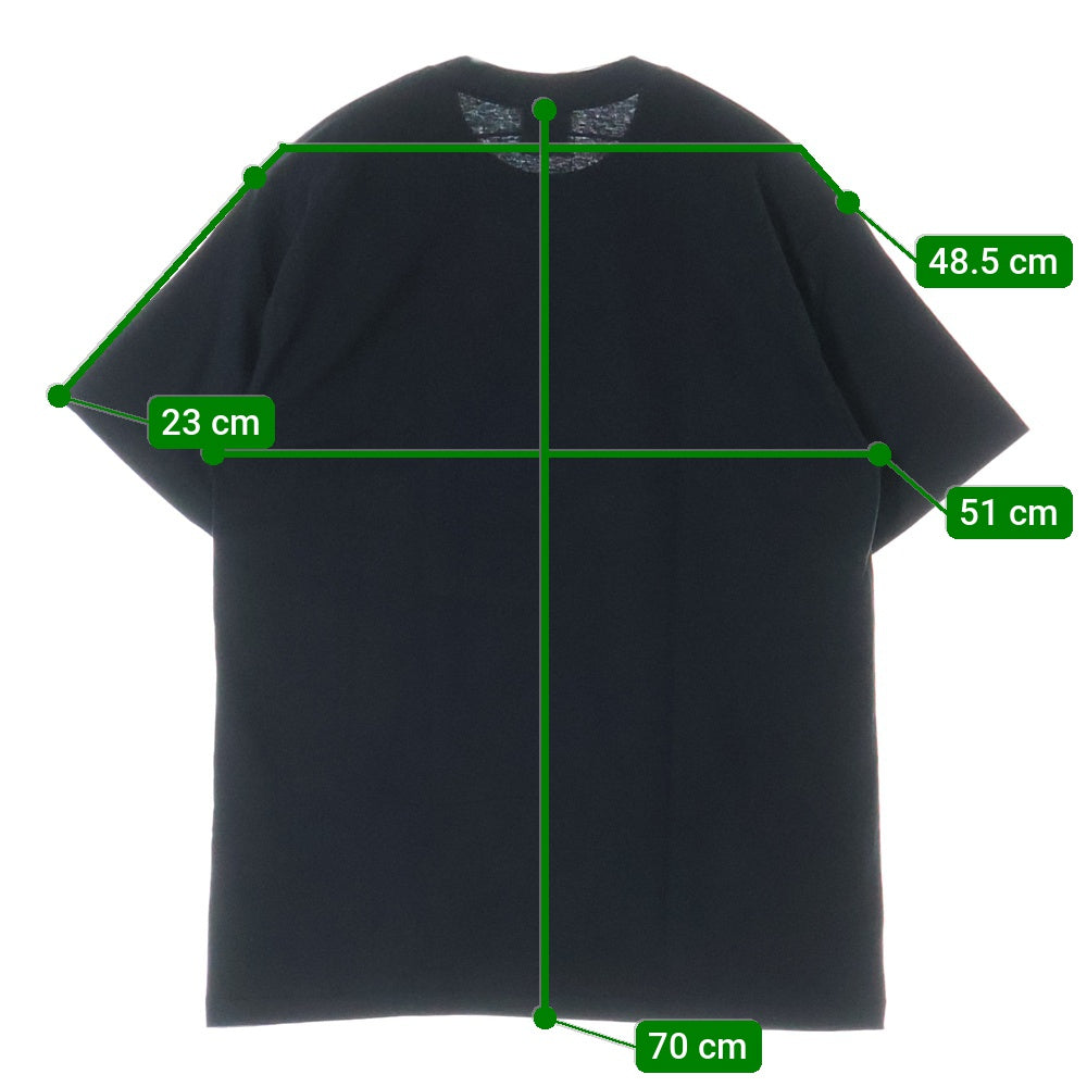 A BATHING APE(アベイシングエイプ) CITY CAMO COLLEGE TEE クルーネック半袖Tシャツカットソー ブラック/グレー 001TEL801026M