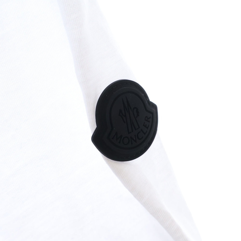 MONCLER(モンクレール) SS T-SHIRT バックプリント クルーネック半袖Tシャツカットソー ホワイト J10918C00032 89A17