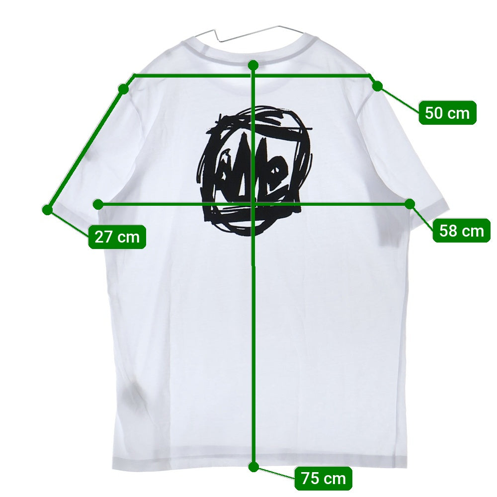 MONCLER(モンクレール) SS T-SHIRT バックプリント クルーネック半袖Tシャツカットソー ホワイト J10918C00032 89A17