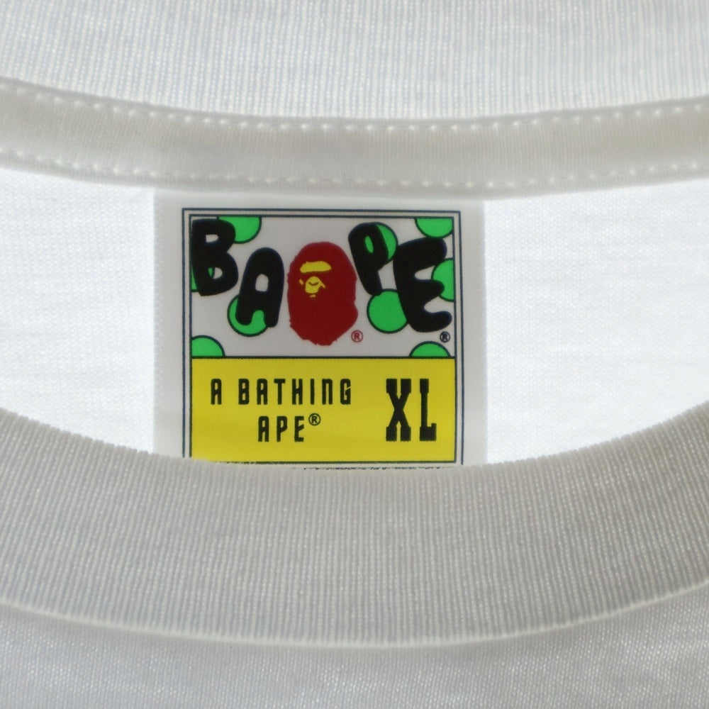 A BATHING APE(アベイシングエイプ) CITY CAMO COLLEGE ATS TEE クルーネック半袖Tシャツカットソー ホワイト 001TEL801028M