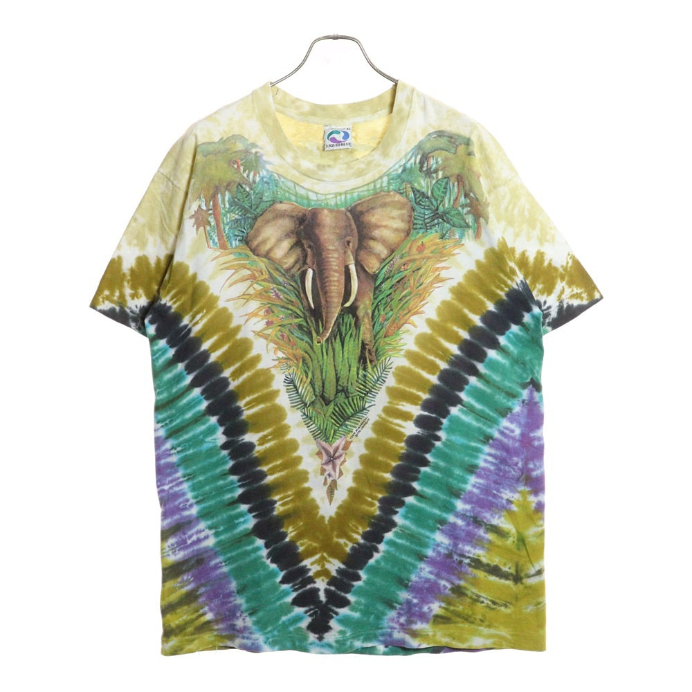 VINTAGE(ヴィンテージ) 90s LIQUID BLUE タイダイプリント クルーネック半袖Tシャツカットソー マルチカラー