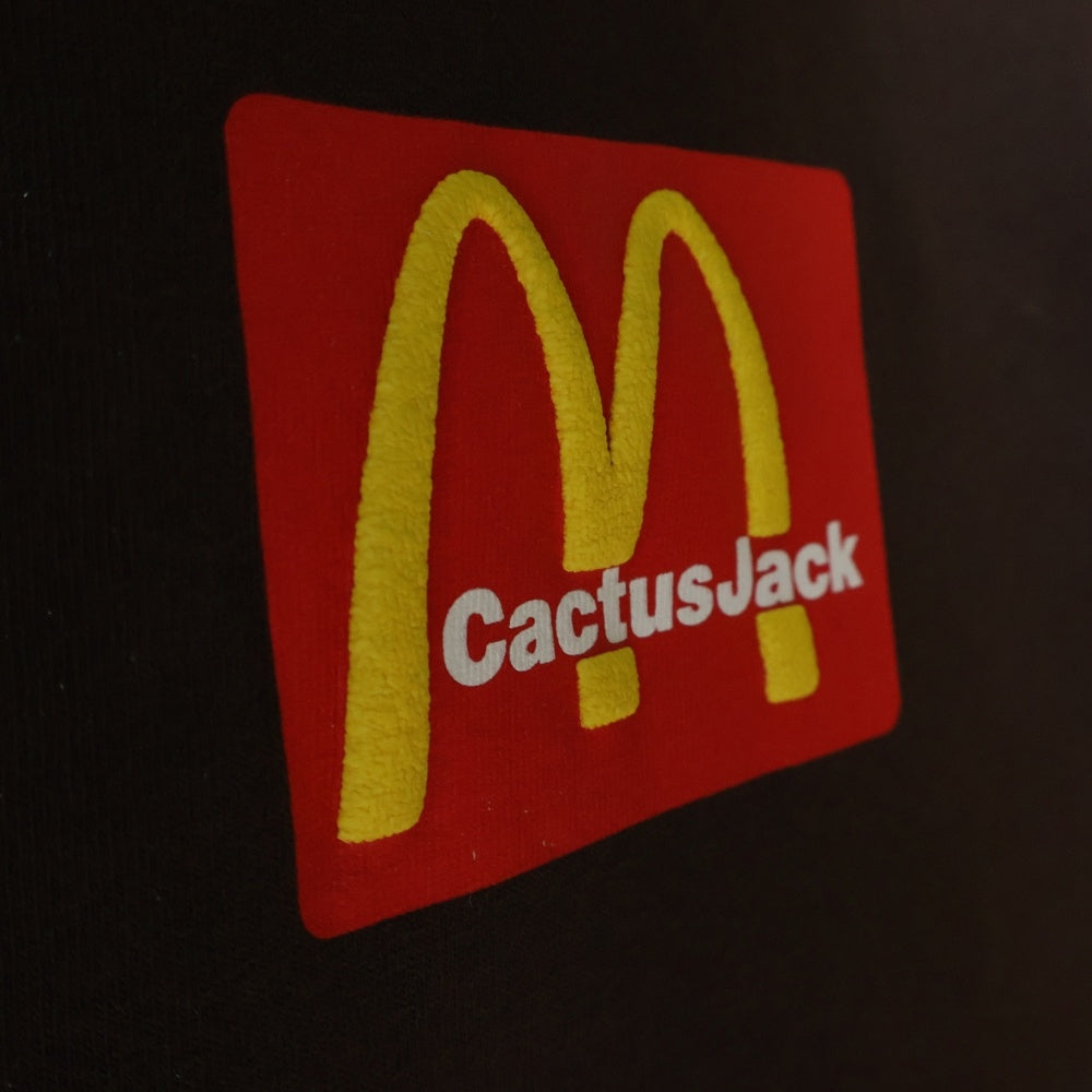 Cactus Jack(カクタスジャック) ×Mcdonald's Sesame III ×マクドナルド セサミ III ロゴプリント クルーネック半袖Tシャツカットソー ブラウン