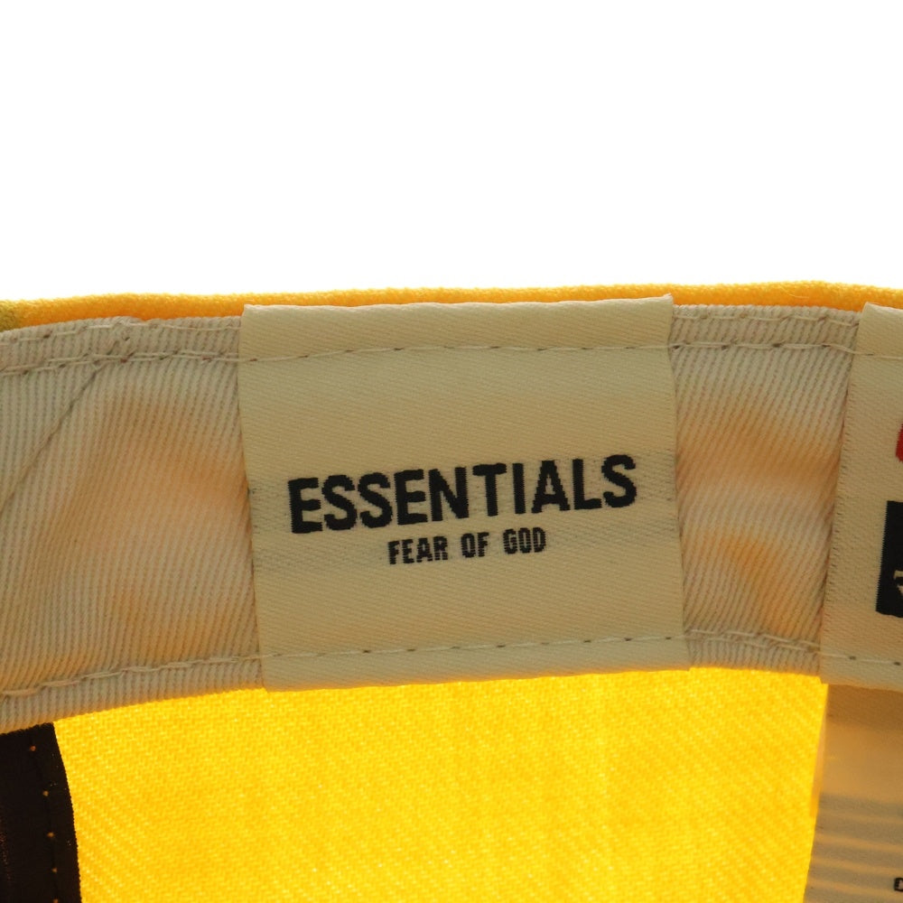 FEAR OF GOD ESSENTIALS(フィアオブゴッド エッセンシャルズ) ×New Era 59FIFTY Trucker Style ×ニューエラ ロゴ刺しゅう ベースボールキャップ 帽子 イエロー