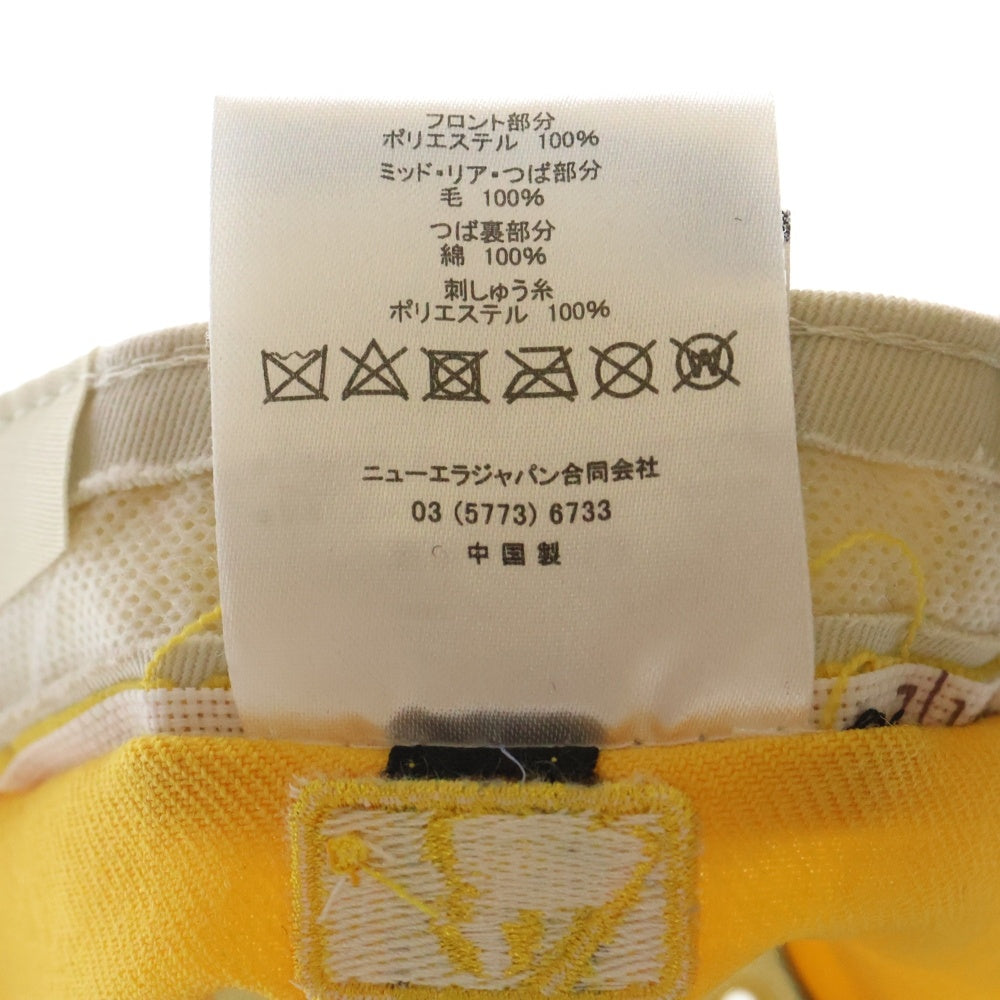 FEAR OF GOD ESSENTIALS(フィアオブゴッド エッセンシャルズ) ×New Era 59FIFTY Trucker Style ×ニューエラ ロゴ刺しゅう ベースボールキャップ 帽子 イエロー
