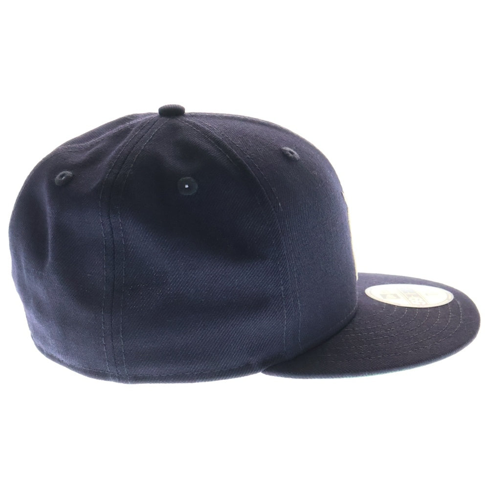 FEAR OF GOD ESSENTIALS(フィアオブゴッド エッセンシャルズ) ×New Era 59FIFTY Fitted Cap ×ニューエラ ロゴ刺しゅう ベースボールキャップ 帽子 ネイビー