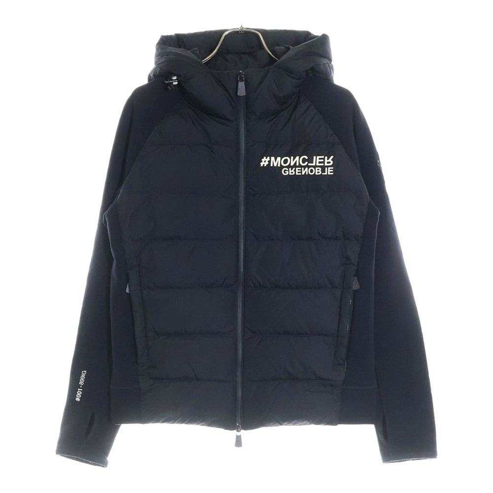 MONCLER(モンクレール) GRENOBLE グルノーブル フード付き袖切り替えダウンジャケット ブラック I20978G00032