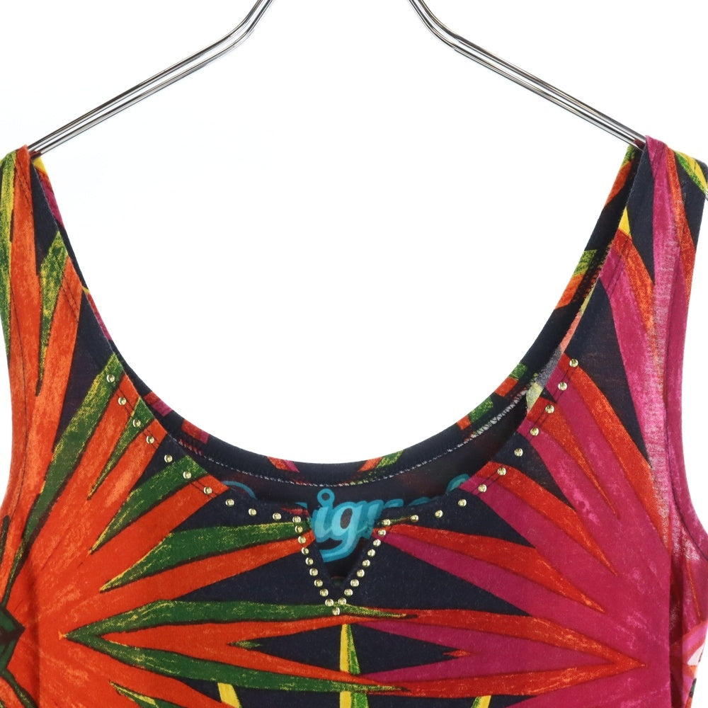 Desigual(デシグアル) Railey Dress レイリードレス ノースリーブ総柄ワンピース レディース マルチカラー 41V2138