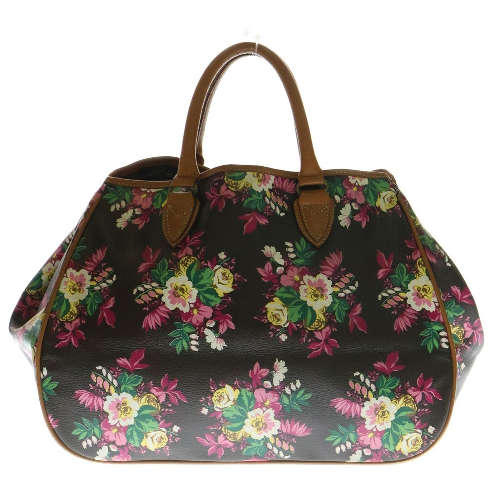 KENZO(ケンゾー) 花柄プリントレザートートバッグ レディース ブラウン