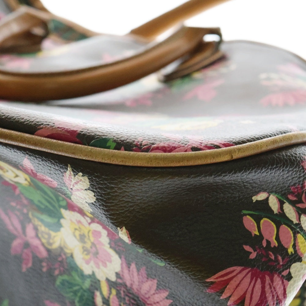 KENZO(ケンゾー) 花柄プリントレザートートバッグ レディース ブラウン