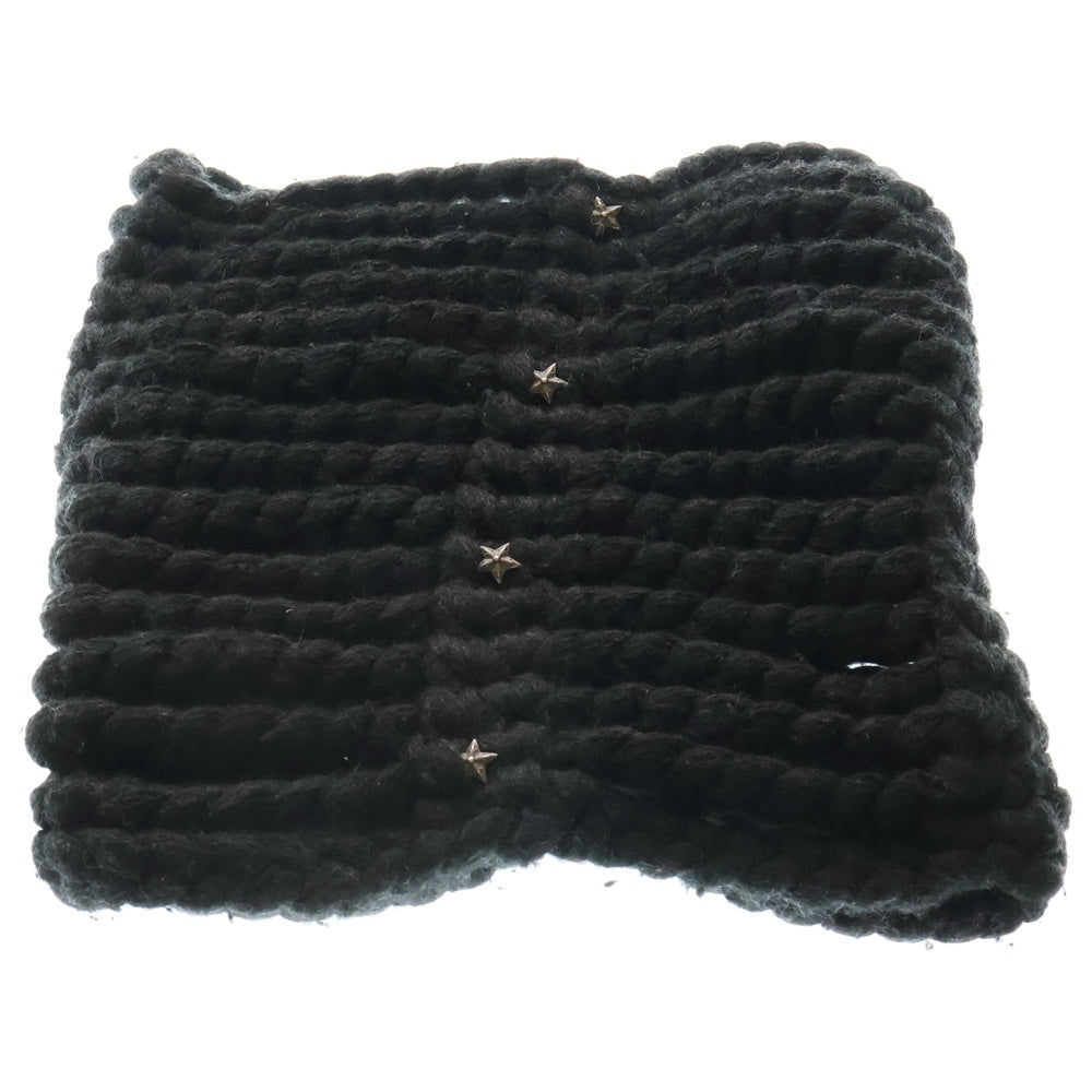 CHROME HEARTS(クロムハーツ) SCARF STEFF 4Pスター カシミヤネックウォーマー ブラック
