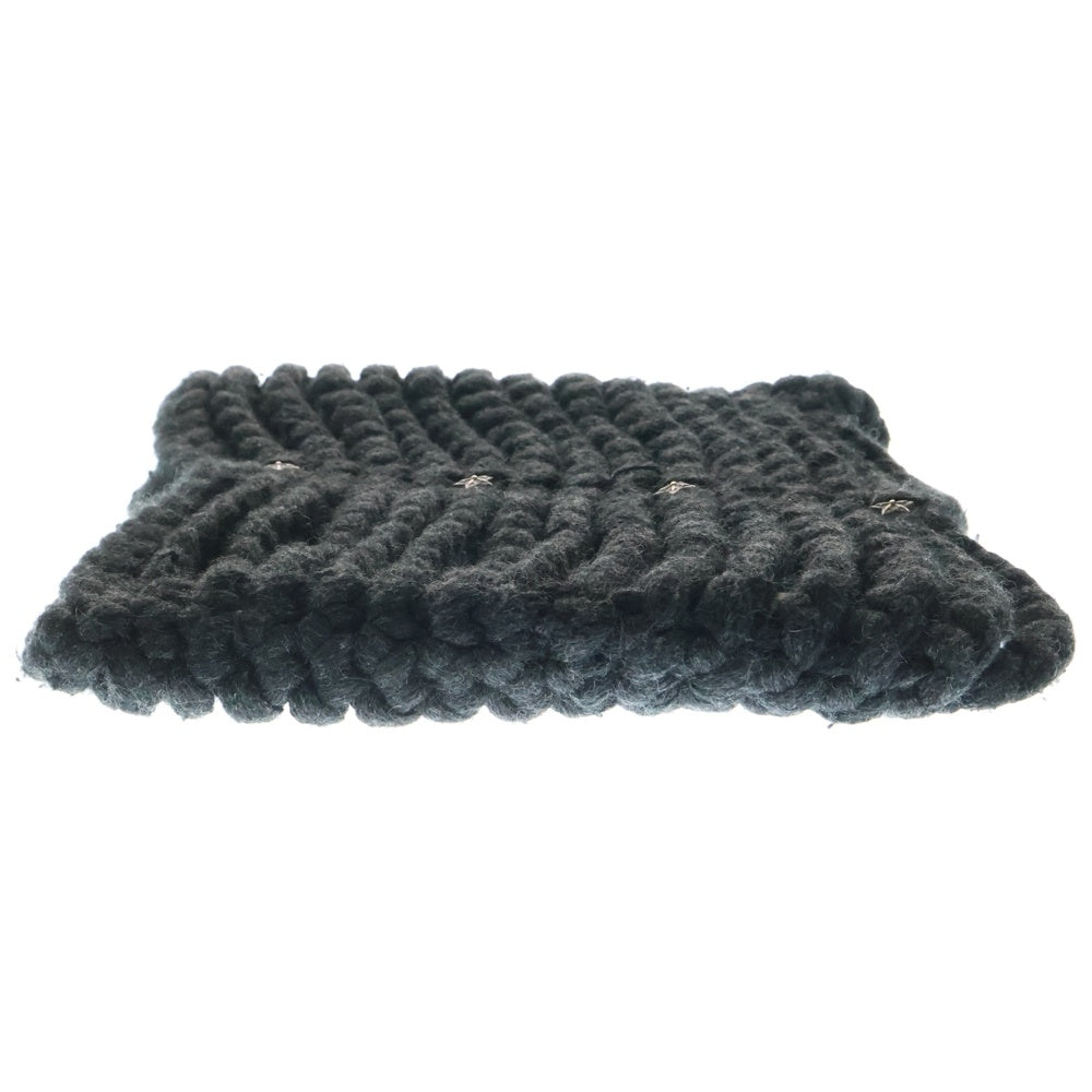 CHROME HEARTS(クロムハーツ) SCARF STEFF 4Pスター カシミヤネックウォーマー ブラック