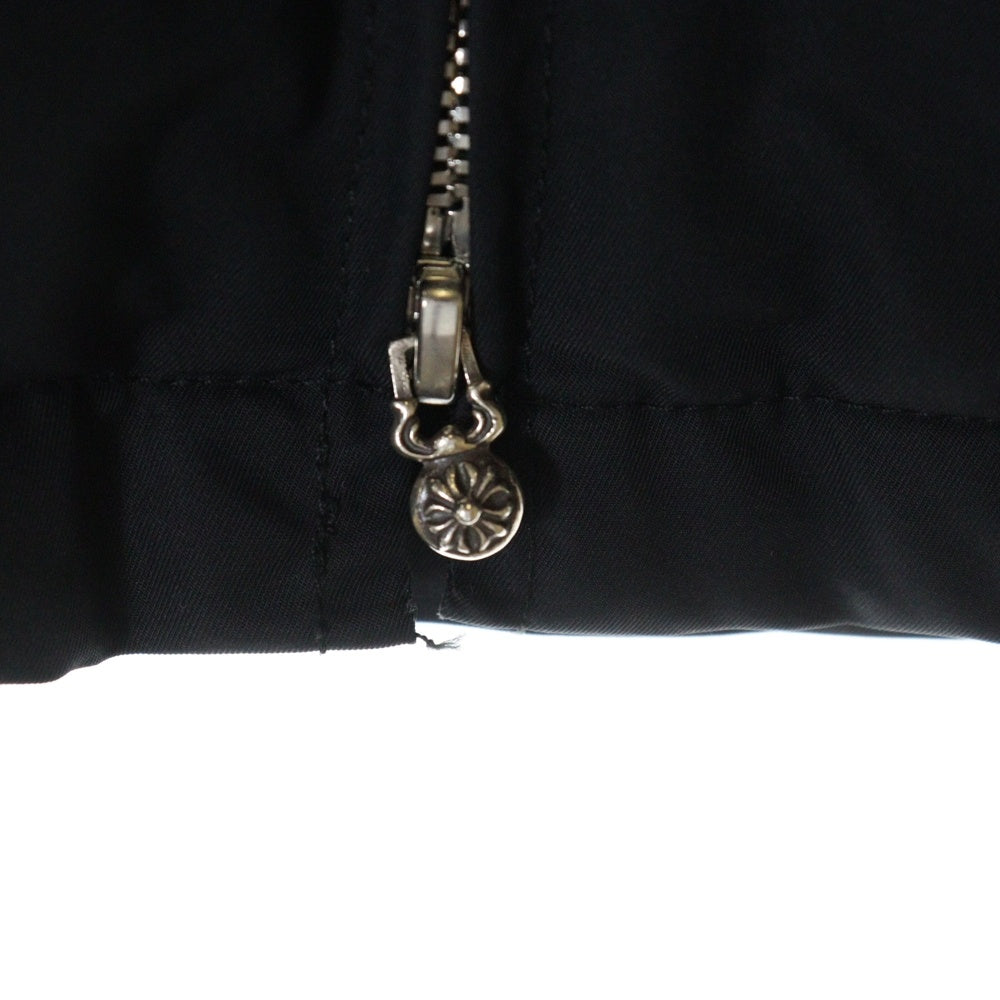 CHROME HEARTS(クロムハーツ) RED PATCH RACING JACKET セメタリークロスパッチ アームCHプラス レーシングジャケット ブラック/レッド/ホワイト
