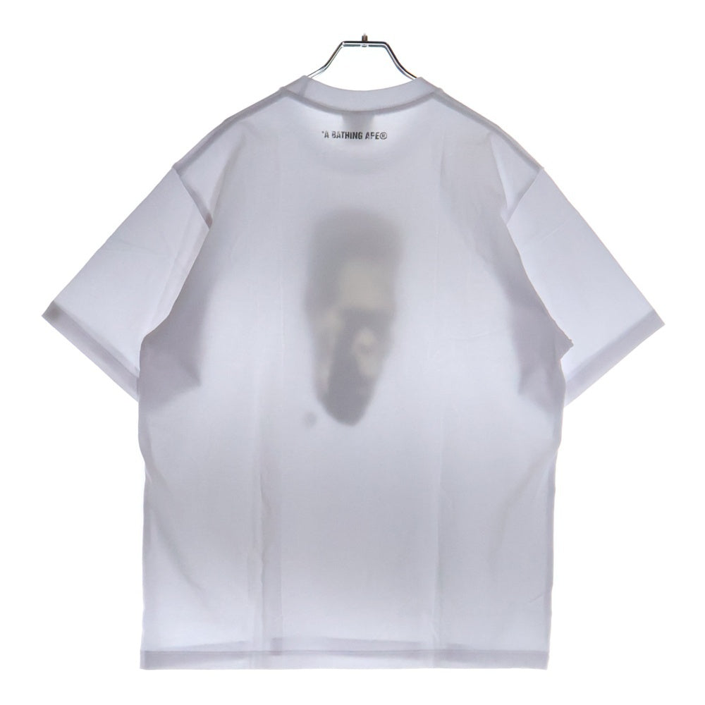A BATHING APE(アベイシングエイプ) CITY CAMO FRANKENSTEIN RELAXED FUT TEE フロントプリント クルーネック半袖Tシャツカットソー ホワイト 001TEL801317M