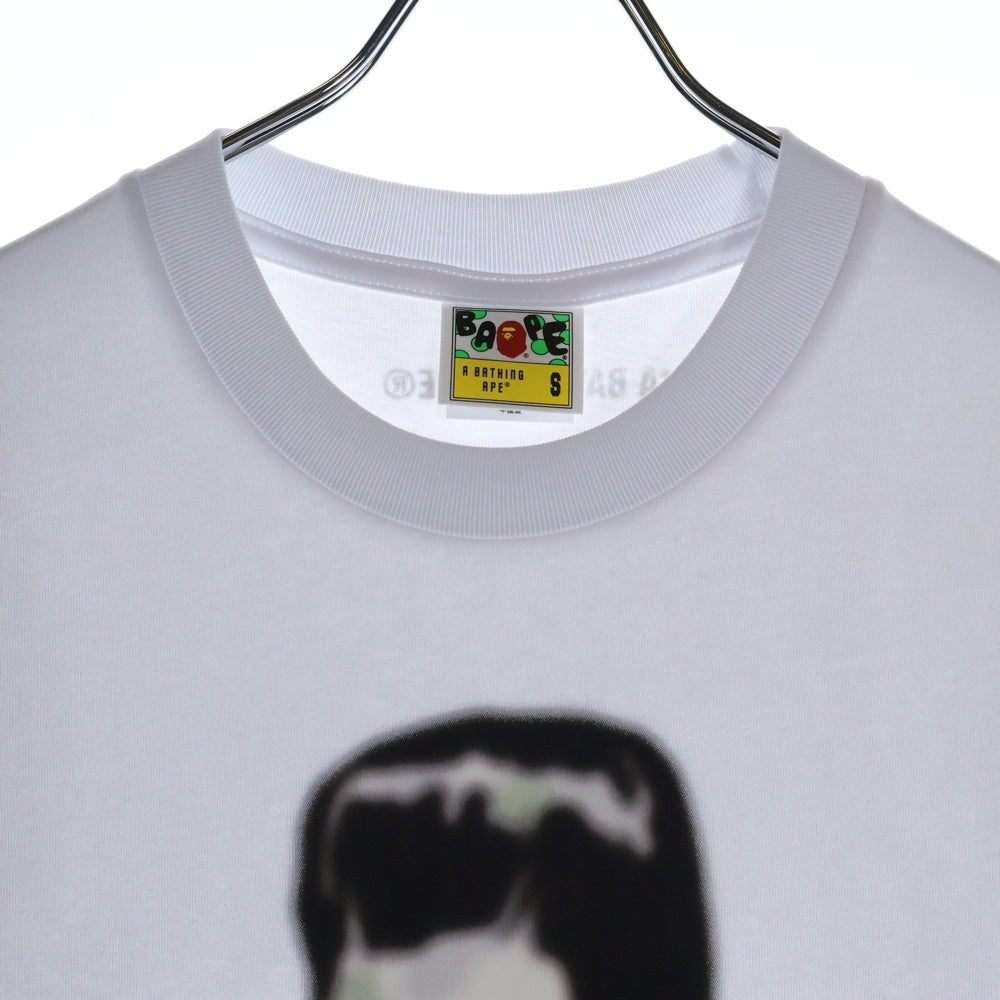 A BATHING APE(アベイシングエイプ) CITY CAMO FRANKENSTEIN RELAXED FUT TEE フロントプリント クルーネック半袖Tシャツカットソー ホワイト 001TEL801317M