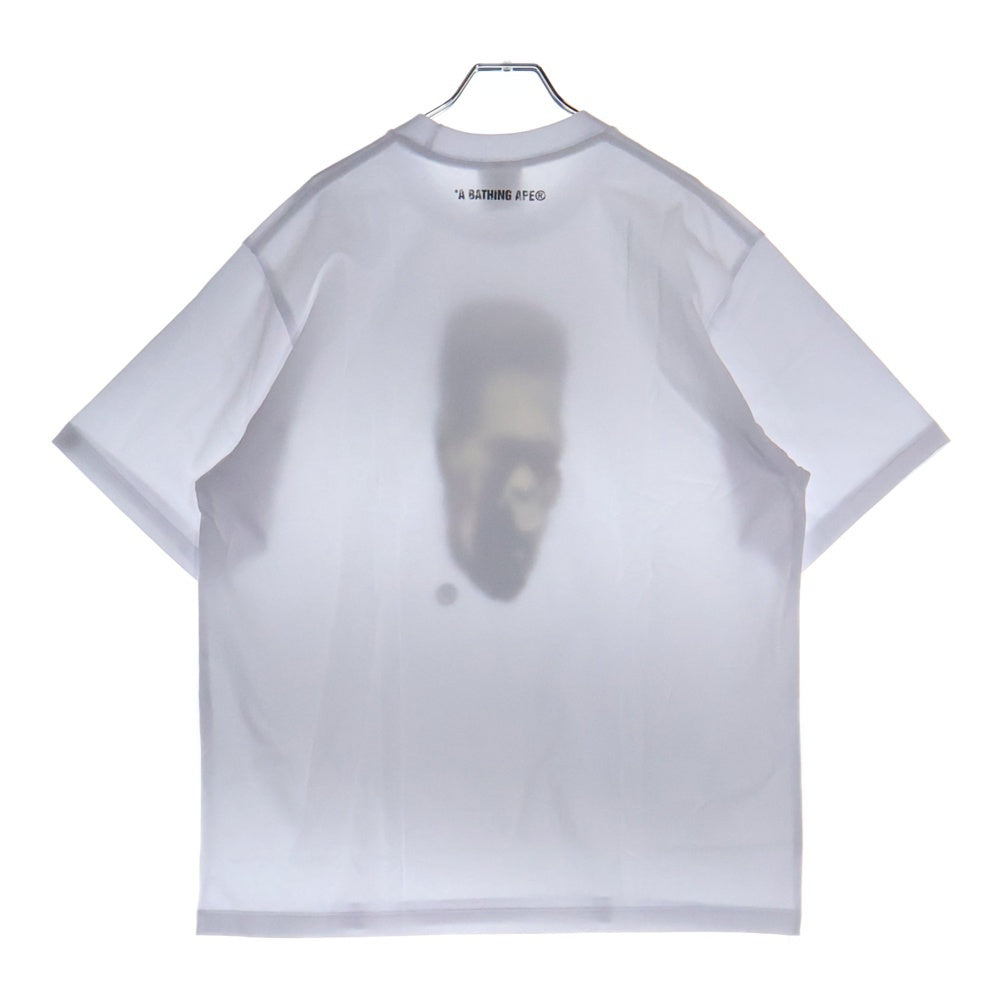 A BATHING APE(アベイシングエイプ) CITY CAMO FRANKENSTEIN RELAXED FUT TEE フロントプリント クルーネック半袖Tシャツカットソー ホワイト 001TEL801317M