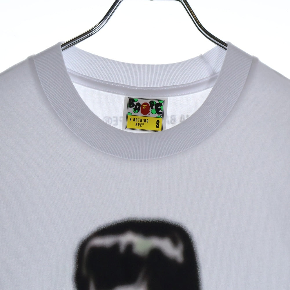 A BATHING APE(アベイシングエイプ) CITY CAMO FRANKENSTEIN RELAXED FUT TEE フロントプリント クルーネック半袖Tシャツカットソー ホワイト 001TEL801317M