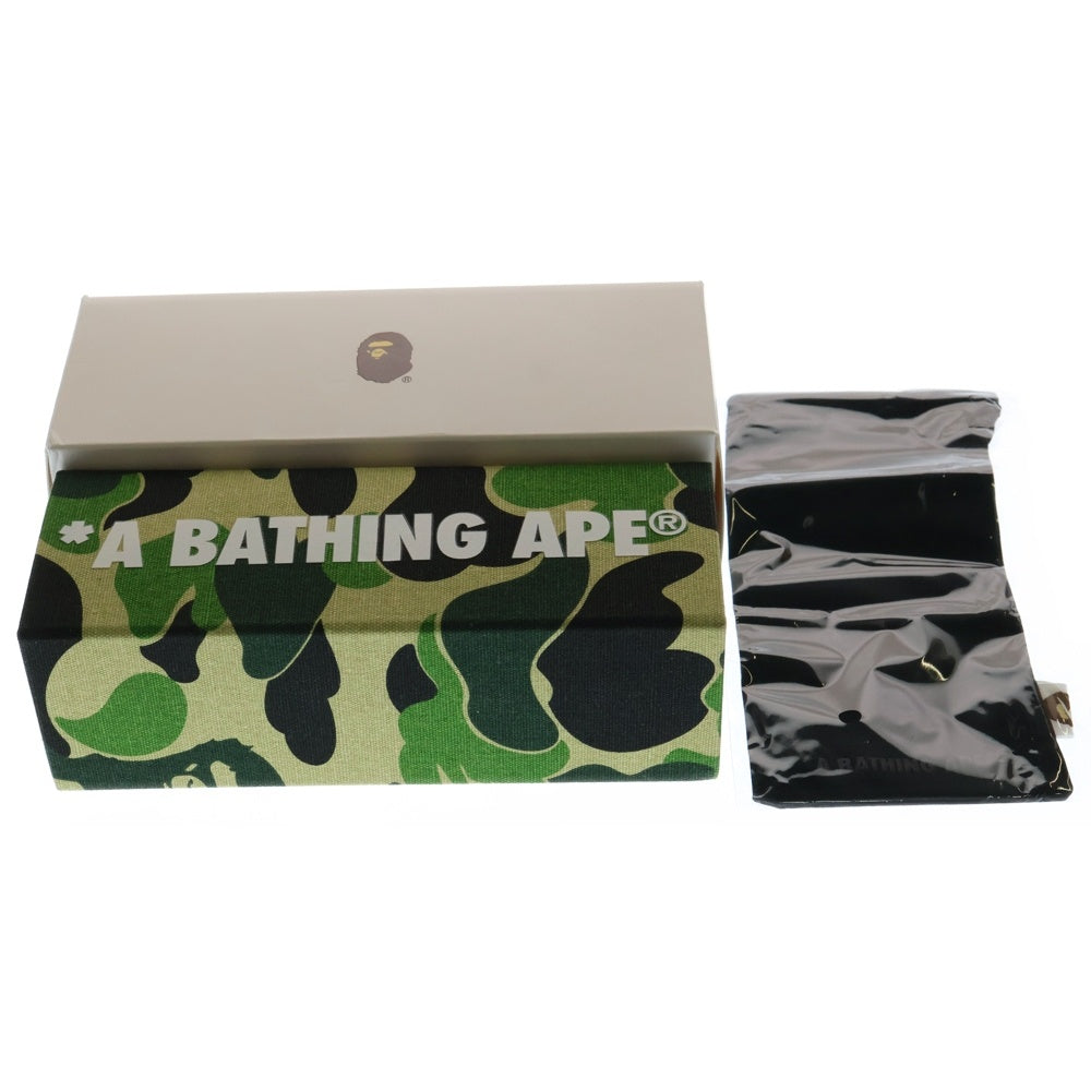 A BATHING APE(アベイシングエイプ) SUNGLASSES#1 サーモントシェイプ ブロウ型 サングラス アイウェア 眼鏡 ブラウン BS13013