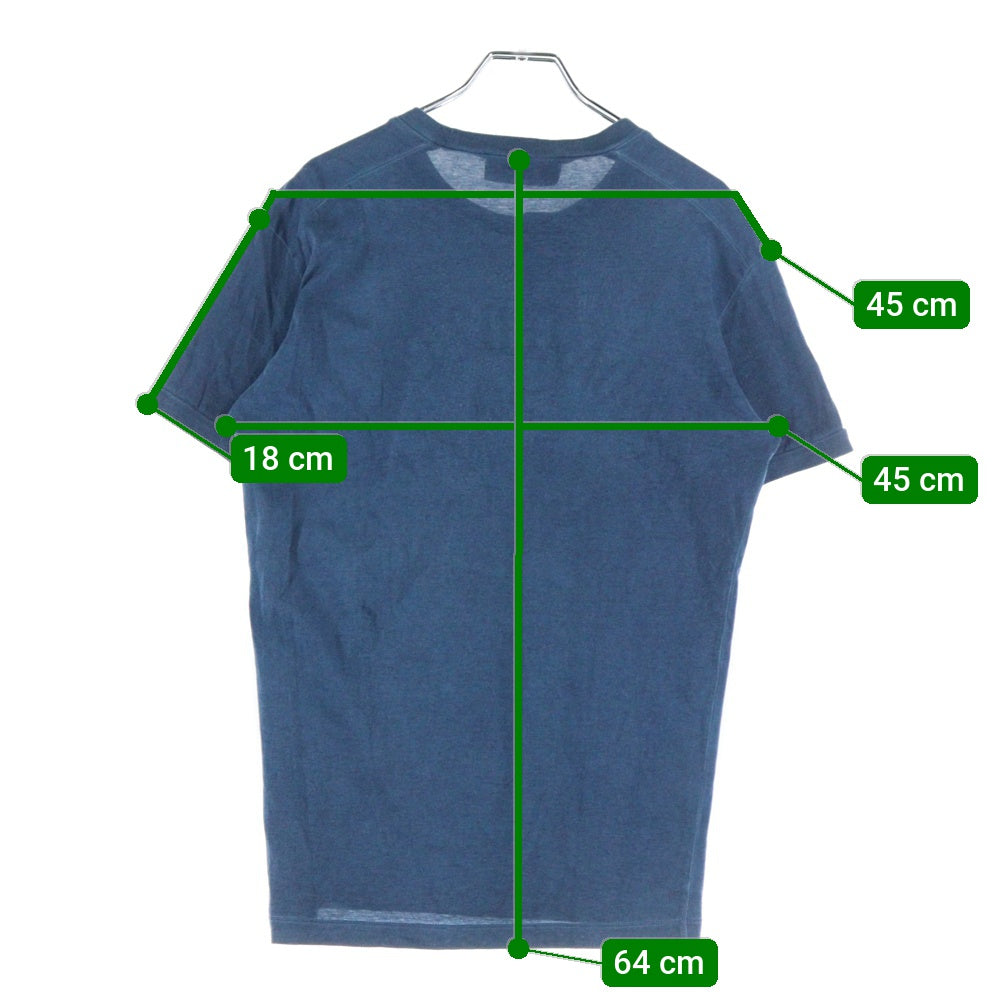 DSQUARED2(ディースクエアード) フロントプリントクルーネック半袖Tシャツカットソー ブルー S71GD0336 S22427