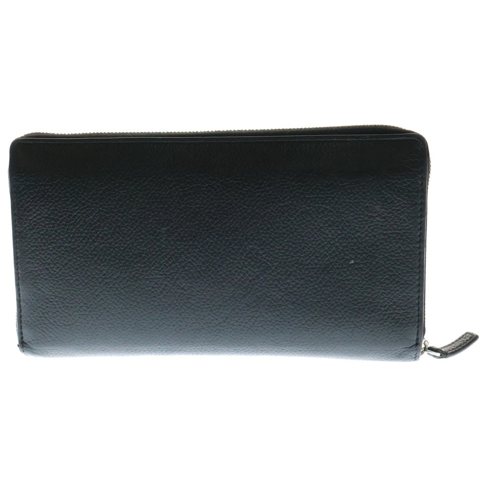 BALENCIAGA(バレンシアガ) CASH CONTINENTAL キャッシュコンチネンタルウォレット ラウンドジップレザーロゴデザイン長財布 ブラック 594317 1IZI3 1090