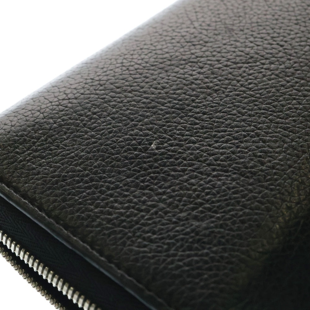 BALENCIAGA(バレンシアガ) CASH CONTINENTAL キャッシュコンチネンタルウォレット ラウンドジップレザーロゴデザイン長財布 ブラック 594317 1IZI3 1090