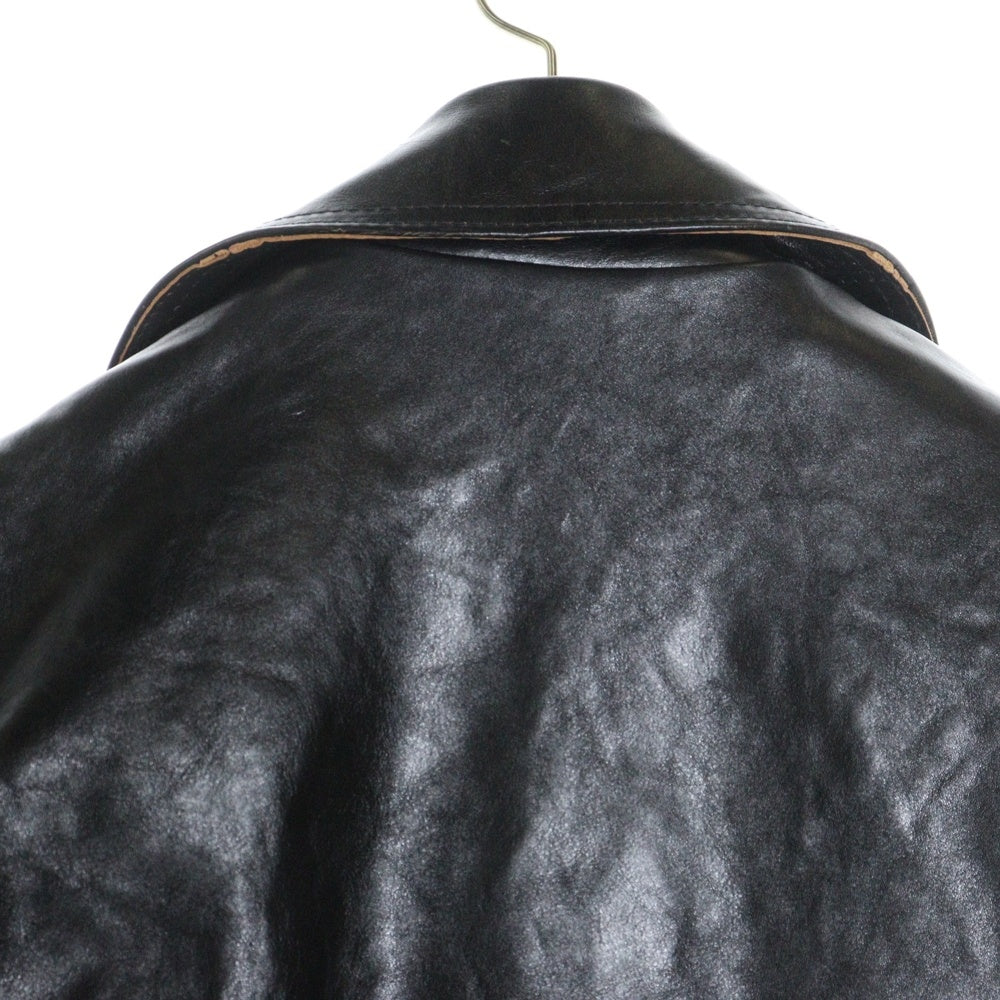 Lewis Leathers(ルイスレザー) 441T CYCLONE TIGHT FIT VEGE COW ベジカウ サイクロン タイトフィット レザー ダブルライダース レザージャケット ブラック