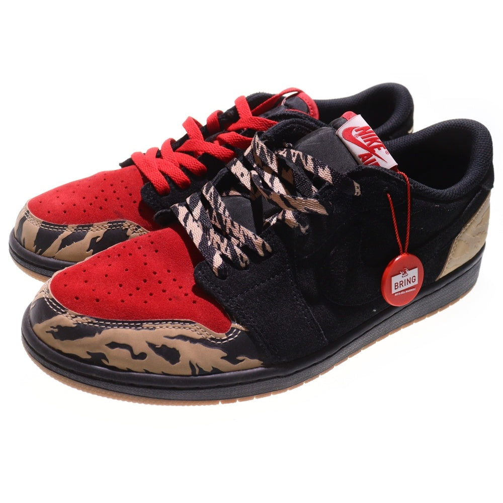 NIKE(ナイキ) ×Sole Fly Air Jordan 1 Low Black and Sport Red ソールフライ エアジョーダン1 ローカットスニーカー マルチカラー US10.5/28.5cm DN3400-001