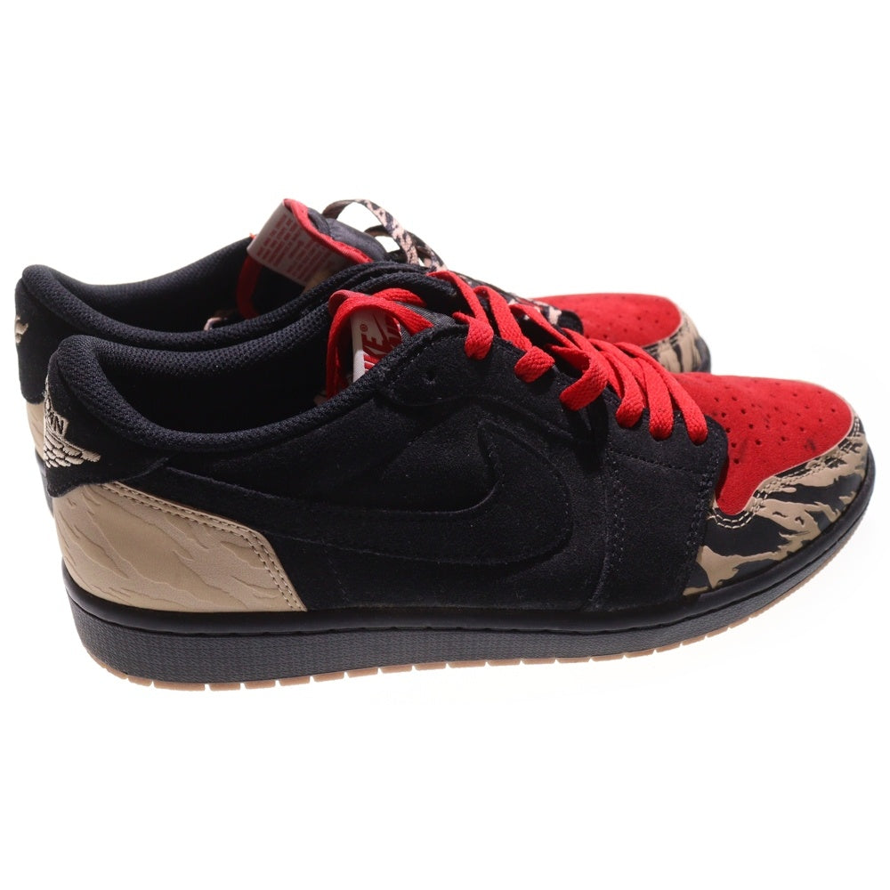 NIKE(ナイキ) ×Sole Fly Air Jordan 1 Low Black and Sport Red ソールフライ エアジョーダン1 ローカットスニーカー マルチカラー US10.5/28.5cm DN3400-001