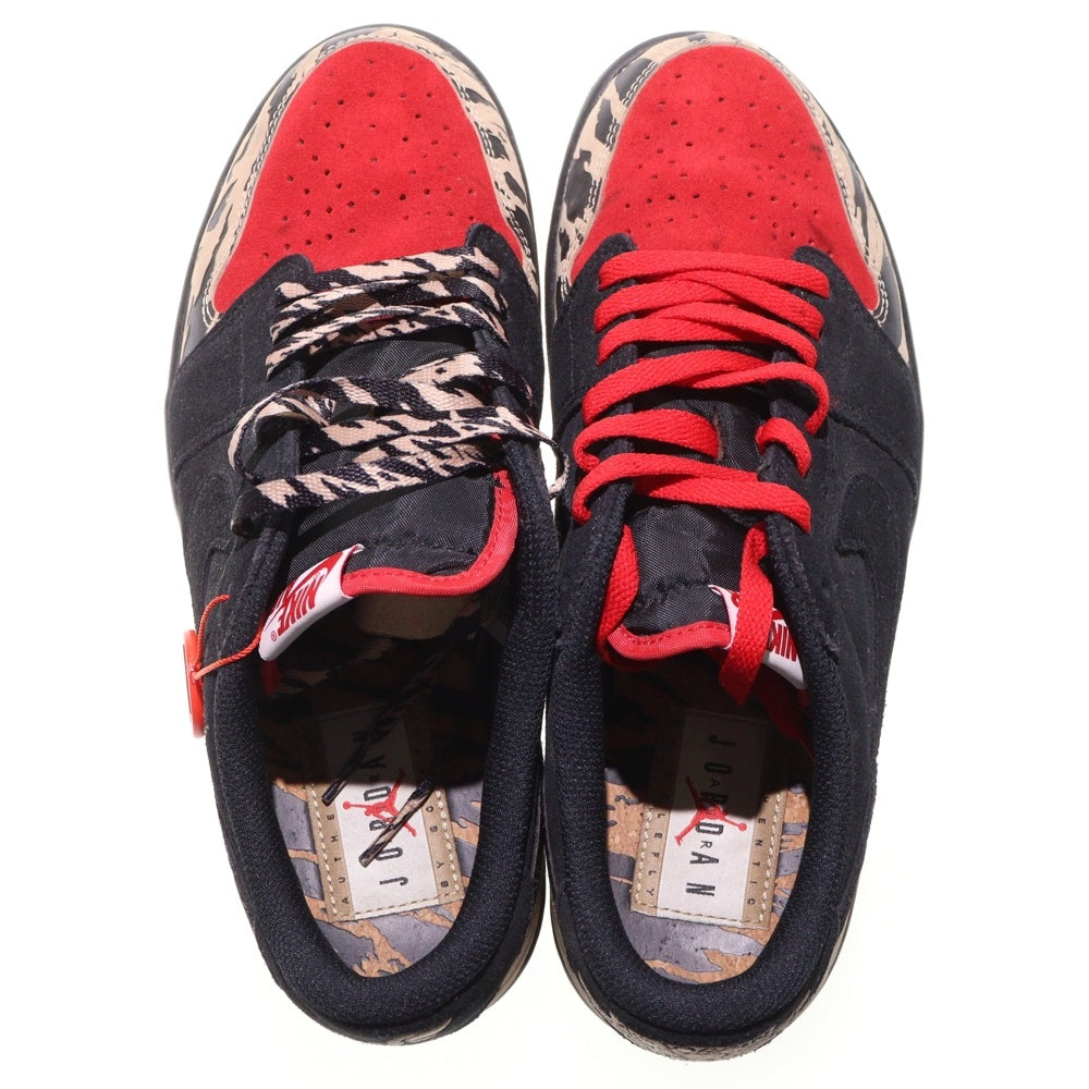 NIKE(ナイキ) ×Sole Fly Air Jordan 1 Low Black and Sport Red ソールフライ エアジョーダン1 ローカットスニーカー マルチカラー US10.5/28.5cm DN3400-001