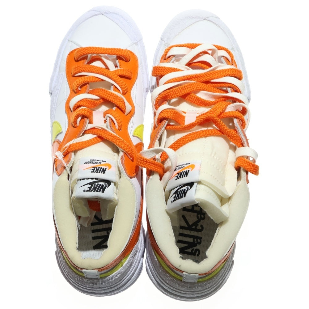NIKE(ナイキ) ×sacai Blazer Low サカイ ブレーザー ローカットスニーカー オレンジ/イエロー US10/28cm DD1877-100