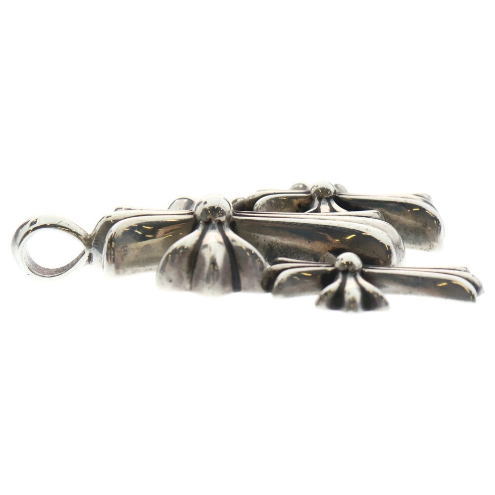 CHROME HEARTS(クロムハーツ) 3 CH CRS SML トリプルCHクロススモール ネックレストップ シルバー