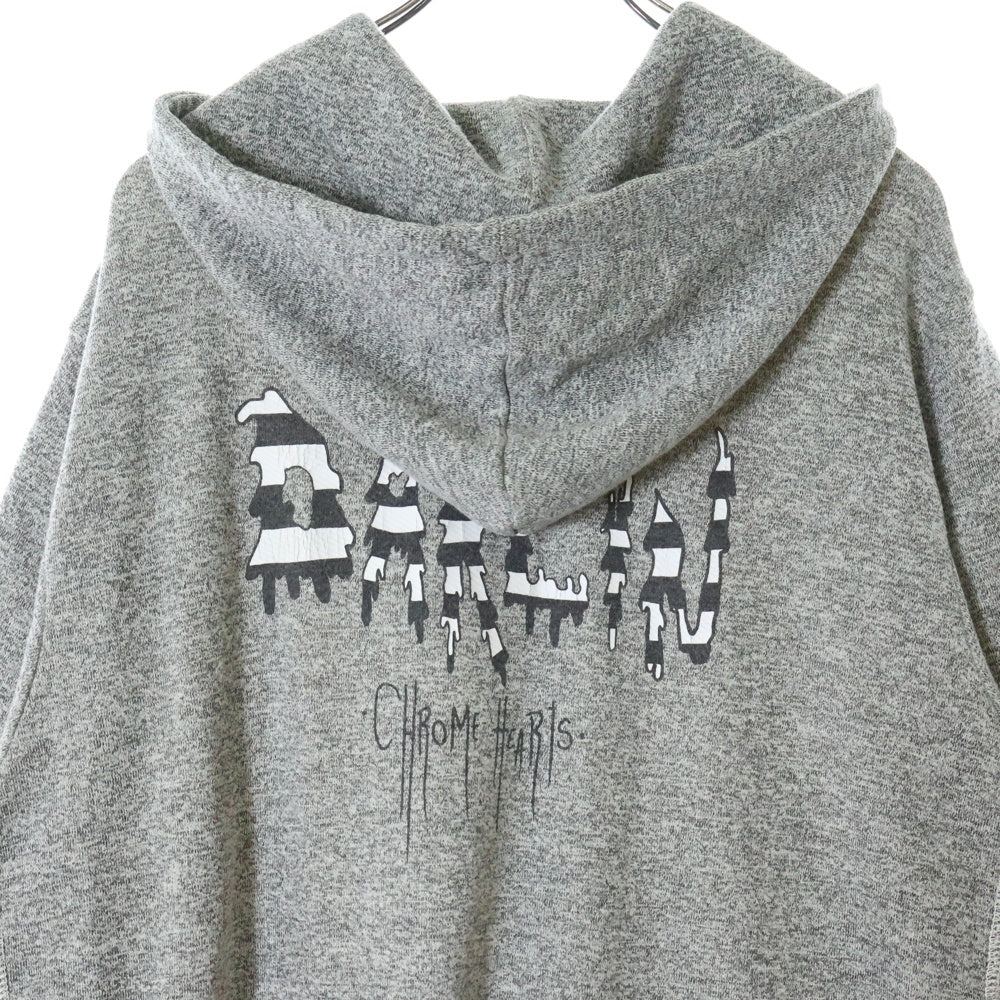 CHROME HEARTS(クロムハーツ) PPO DARLIN HD ZIP MATTY BOY バックプリント ダガー ジップアップパーカー グレー