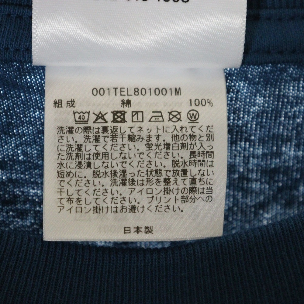 A BATHING APE(アベイシングエイプ) COLLEGE TEE フロントプリント クルーネック半袖Tシャツカットソー ネイビー 001TEL801001M