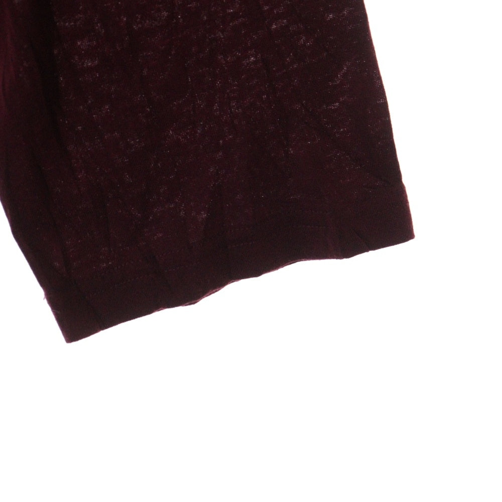 Yohji Yamamoto POUR HOMME(ヨウジヤマモト プールオム) 22SS クルーネック長袖Tシャツカットソー レッド HG-T21-270