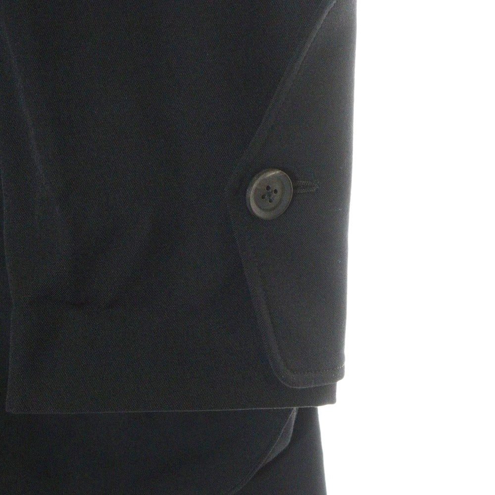 Yohji Yamamoto POUR HOMME(ヨウジヤマモト プールオム) 20SS Pocket Flap Blazer ポケットフラップ ロング丈テーラードジャケットブレザー ブラック HN-J63-100